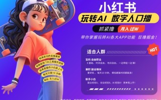 小红书数字人暴力起号，AI改写文案，再也不用费劲录口播，流量火爆月入破W轻松拿捏