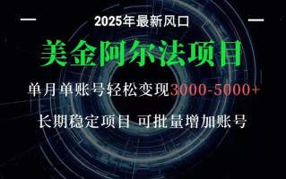 美金阿尔法项目：一部手机每天只需10分钟，轻松稳定赚美元
