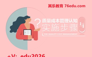 质量成本管理认知与实施步骤（2集） mp4高清无水印视频教程网盘免费下载