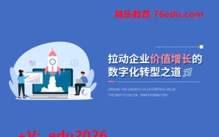 拉动企业价值增长的数字化转型之道（4集） mp4高清无水印视频教程网盘免费下载