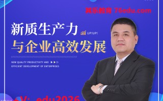 新质生产力与企业高效发展（3集） mp4高清无水印视频教程网盘免费下载