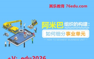 阿米巴组织的构建：如何细分事业单元（2集） mp4高清无水印视频教程网盘免费下载