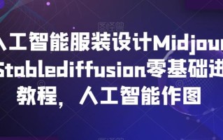 AI人工智能服装设计Midjourney+Stablediffusion零基础进阶教程，人工智能作图