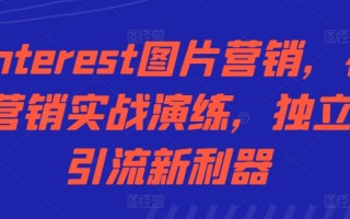 Pinterest图片营销，社交营销实战演练，独立站引流新利器