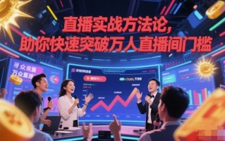 直播实战方法论，助你快速突破万人直播间门槛