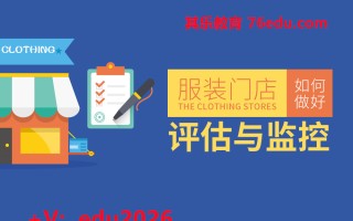 服装门店如何做好评估与监控 mp4高清无水印视频教程网盘免费下载