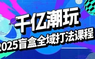 2025盲盒全域全套打法课，盲盒起号、选品、话术、私域等