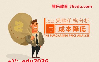 采购价格分析与成本降低（5集） mp4高清无水印视频教程网盘免费下载