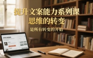 提升文案能力系列课，思维的转变，是所有转变的开始