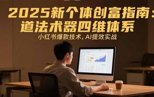 2025新个体创富指南：道法术器四维体系，小红书爆款技术，AI提效实战
