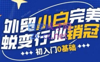 旺坤外贸·外贸小白如何完美蜕变行业销冠线上课程