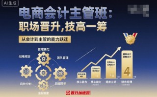 电商会计主管班，职场晋升，技高一筹