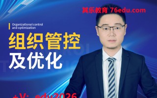 组织管控及优化（2集） mp4高清无水印视频教程网盘免费下载