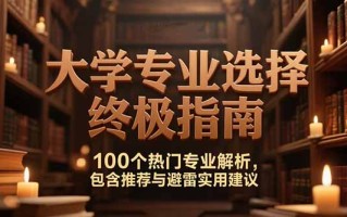 付费文：大学专业选择终极指南,100个热门专业解析,包含推荐与避雷实用建议