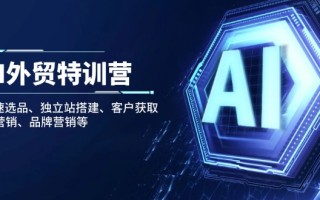 AI外贸特训营：AI快速选品、独立站搭建、客户获取、邮件营销、品牌营销等