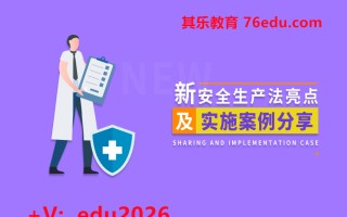 新安全生产法亮点及实施案例分享（3集） mp4高清无水印视频教程网盘免费下载