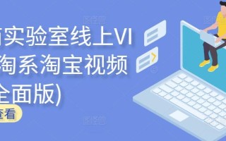 电商实验室线上VIP，淘系淘宝视频课(全面版)