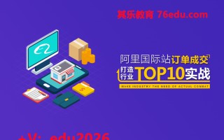 阿里国际站订单成交-打造行业Top10实战（3集）