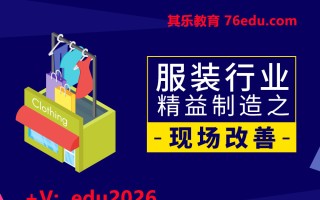 服装行业精益制造之现场改善（4集） mp4高清无水印视频教程网盘免费下载