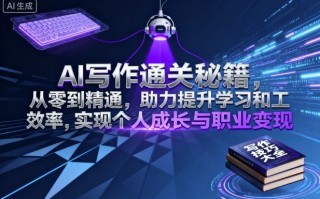 AI写作通关秘籍，从零到精通，助力提升学习和工作效率，实现个人成长与职业变现