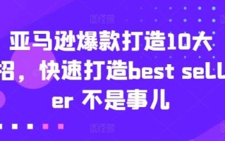 亚马逊爆款打造10大招，快速打造best seller 不是事儿