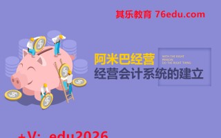 阿米巴经营-经营会计系统的建立（2集） mp4高清无水印视频教程网盘免费下载