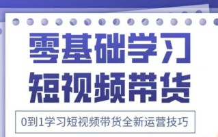 抖音全新短视频带货运营技巧，2025年新课，0到1学习短视频带货全新运营技巧