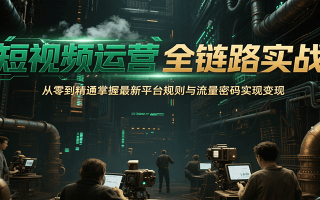 短视频运营全链路实战，从零到精通掌握最新平台规则与流量密码实现变现