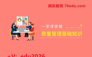 一堂课掌握质量管理基础知识（5集） mp4高清无水印视频教程网盘免费下载