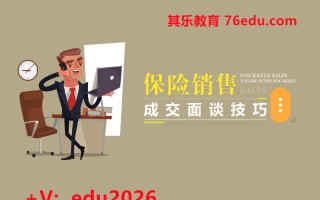 保险销售成交面谈技巧（2集） mp4高清无水印视频教程网盘免费下载