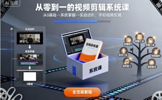 从零到一的视频剪辑系统课，从0基础–系统掌握–实战进阶，学拍视频剪辑