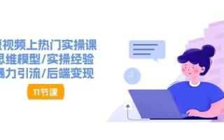 短视频上热门实操课，思维模型/实操经验/暴力引流/后端变现(11节)