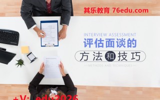 评估面谈的方法和技巧（2集） mp4高清无水印视频教程网盘免费下载