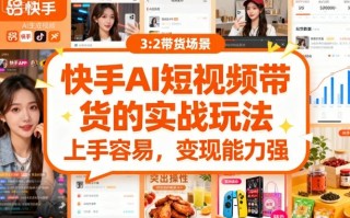 快手ai短视频带货的实战玩法，上手容易，变现能力强