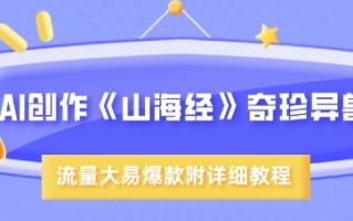 AI创作《山海经》奇珍异兽，超现实画风，流量大易爆款，附详细教程