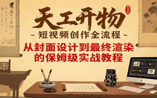 天工开物短视频创作全流程，从封面设计到最终渲染的保姆级实战教程