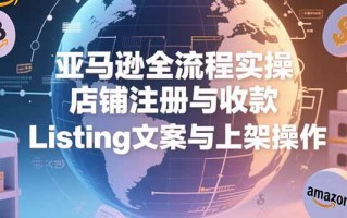 亚马逊全流程实操，店铺注册与收款，Listing文案与上架操作