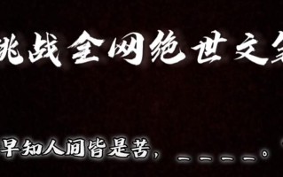 视频号小众玩法，文笔挑战，互动拉满，轻松赚取分成收益！小白也可当天上手
