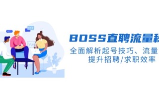BS直聘流量秘籍，全面解析起号技巧、流量玩法，提升招聘/求职效率
