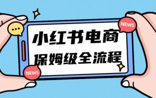 月入5w小红书掘金电商，11月最新玩法，实现弯道超车三天内出单，小白新手也能快速上手