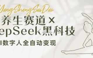 养生赛道+DeepSeek黑科技：AI数字人全自动变现，小白也能月入过W