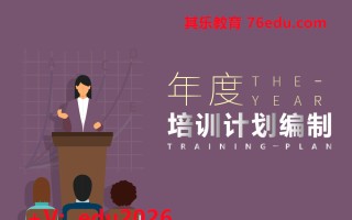 年度培训计划编制 mp4高清无水印视频教程网盘免费下载