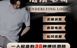 一个人起盘的底层逻辑，私域流量-直播电商-实体获客，一人起盘的36种賺钱思路