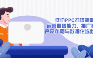 低价PPC扫流秘籍：运营必备能力, 推广基础, 产品布局与数据化选款详解
