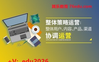 整体策略运营《整体用户、内容、产品、渠道协调运营》（2集） mp4高清无水印视频教程网盘免费下载