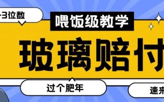 最新赔付玩法玻璃制品陶瓷制品赔付，实测多电商平台都可以操作【仅揭秘】