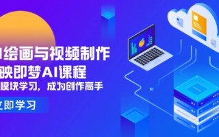 AI绘画与视频制作，剪映即梦AI课程，8大模块学习，成为创作高手