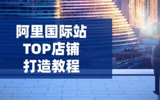 阿里国际站TOP店铺打造教程：涵盖平台到高阶，解决运营难题，提升询盘
