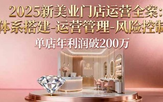 2025新美业门店运营全案：体系搭建-运营管理-风险控制，单店年利润破200万