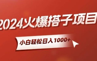 小白轻松上手，日入1000+，搭子项目